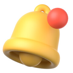 3Dのベル通知アイコン