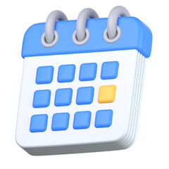 3Dのカレンダーアイコン