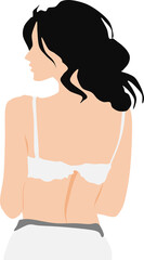 Fototapeta premium ダイエットに成功した女性のイラスト