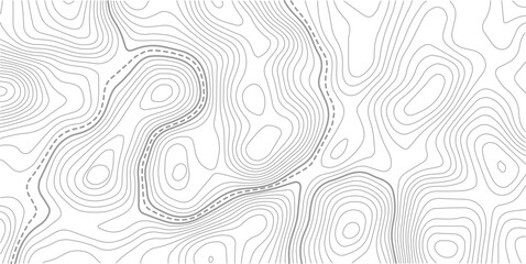 Abstract pattern with lines seamless pattern and topography.Light topographic topo contour map background, geographic grid map.Topographic map lines background. Abstract vector illustration. © MDSOHEL