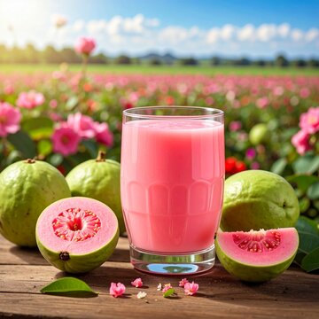 Guavensaft mit Bl&uuml;tenmeer