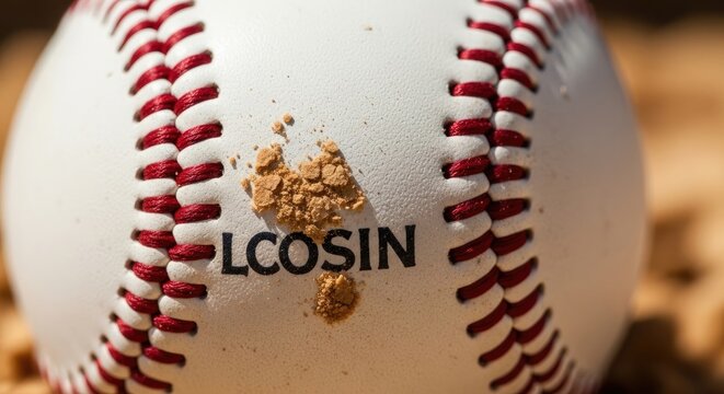 Baseball with Damage and the Word LCOSIN.