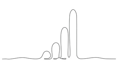 Obraz premium Simple continuous line drawing of a businessman climbing stairs or ladder to success