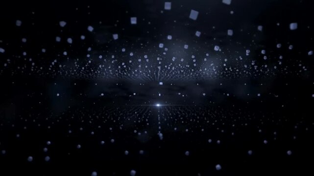 Uncensored Text Effect with Abstract Particles and Light Streaks.