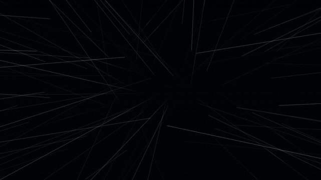 Lines radiate outward from center against black background