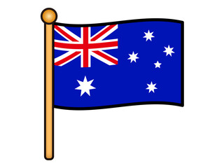 オーストラリアの国旗イラスト素材6