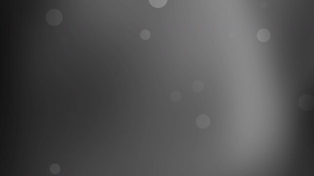 animated black grey gradient background with blurry circle shapes suitable for modern designs, presentations, digital art, web backgrounds, tech projects.