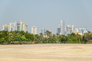 バーレーン要塞の美しい風景Beautiful scenery of Bahrain Fort in the Middle East