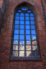 St. Peter church wall fragment in Riga, Latvia