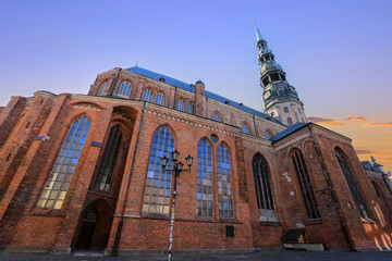 St. Peter church in Riga, Latvia