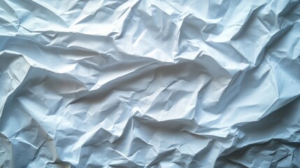 Fototapeta premium Wrinkled white paper texture background (1)