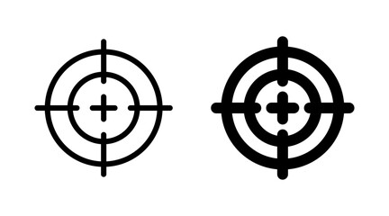 Obraz premium Target icon set vector. goal icon vector. target marketing sign and symbol