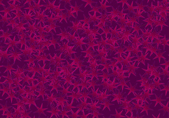 Abstract Star Shape Pattern in Magenta and Purple