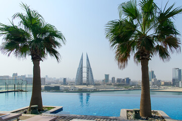 バーレーンの首都マナーマのとても美しい街並みBeautiful view of Manama, the capital of Bahrain