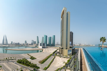バーレーンの首都マナーマのとても美しい街並みBeautiful view of Manama, the capital of Bahrain
