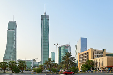 バーレーンの首都マナーマのとても美しい街並みBeautiful view of Manama, the capital of Bahrain