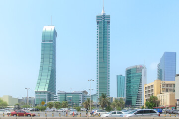 バーレーンの首都マナーマのとても美しい街並みBeautiful view of Manama, the capital of Bahrain