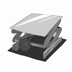 ジャッキのシンプルなイラスト