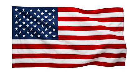 Obraz premium Waving American flag with stars and stripes in vibrant colors