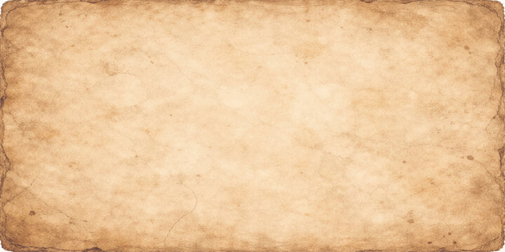 Aged vintage parchment background with a grungy brown paper texture featuring stained antique patterns and blank copy space for a rustic retro design