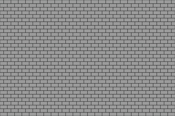 grey color rectangular block pattern framed in black. Brickwork construction. Seamless pattern wall.