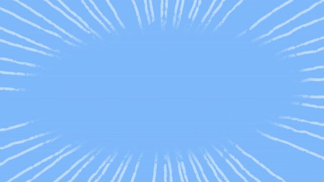 Animation of abstract shapes and light trails moving on multi coloured background