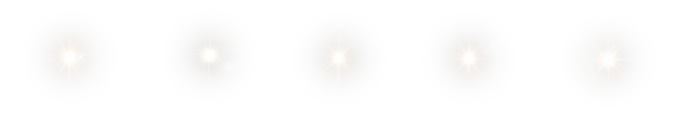 Gentle light explosion PNG Overlay isolated on transparent background with muted burst beams and halo effect