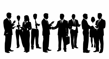 Group of Business Professionals Standing Together.