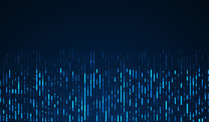 Naklejka premium Digital technology background. Digital data square blue pattern pixel background. Big data visualization