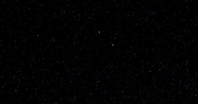 Twinkling of color pointed stars. Smooth rotation. Use for background and texture.