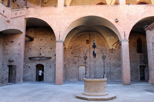 Well at Palazzo Re Enzo Piazza del Nettuno Centro Storico Bologna August 2024