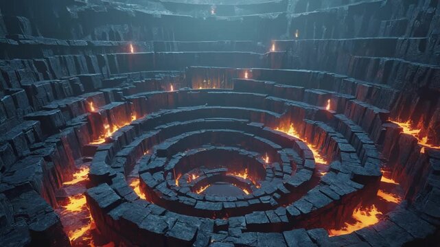 Rings of Hell. Descent into Hell.