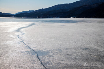 얼어붙은 팔당호