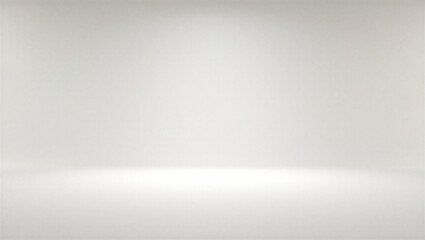 Clean white studio background infinity wall with soft floor lighting for photography mockup