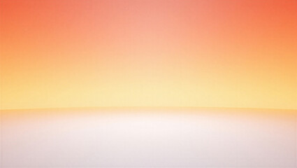 Fototapeta premium Abstract Warm Orange and White Gradient Stage Background for Presentation and Product Display