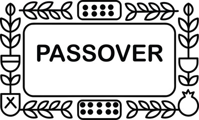 Passover holiday celebration Jewish festival graphic design