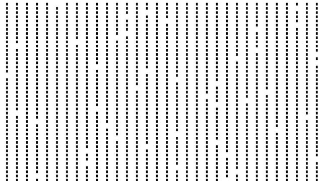 Seamless loop digital halftone texture animation isolated on white background