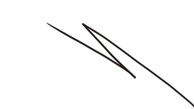 The lightning symbol stretches diagonally across the entire canvas in a long, sharp stripe.