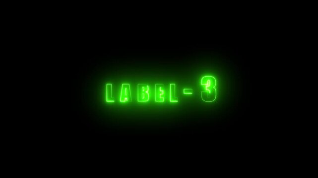 level 3 neon bright text font colorful 4k video animation. Neon level up sign and upper Level . next Level text animation. next level neon title Laser vintage effect Infinite loop able.