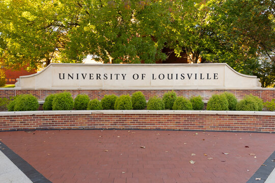 Louisville, KY, USA - October 21, 2025: The University of Louisville is a public research university, located just outside of downtown Louisville, that was established in 1798.