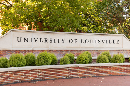 Louisville, KY, USA - October 21, 2025: The University of Louisville is a public research university, located just outside of downtown Louisville, that was established in 1798.