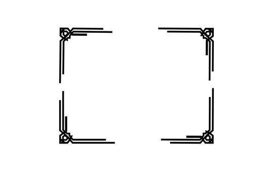 Four metal corner brackets for shelving units