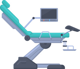 Fototapeta premium Gynecological examination chair providing advanced health services