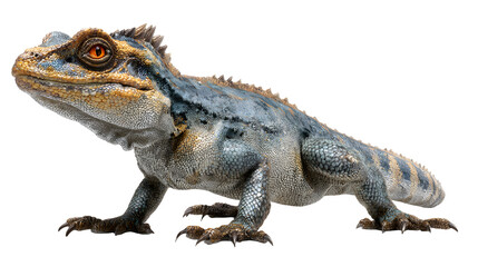 Obraz premium Ultra realistic HD dinosaur 3D realistic reptile skin, isolated on white background