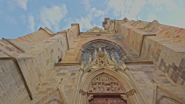 Gothic Cathedral Facade | Historic European Church Architecture Exterior.Filmed on 18 December 2025.