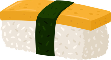 Tamago nigiri sushi presenting Japanese cuisine tradition © WinWin