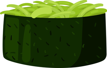 Gunkan maki sushi roll with wakame salad filling © WinWin