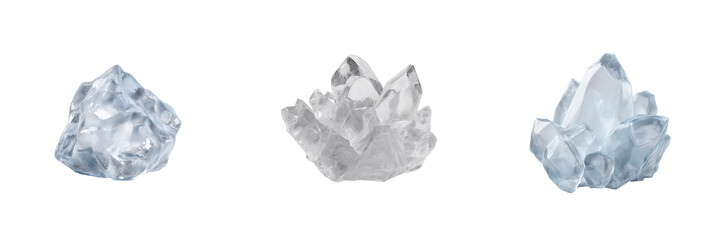 Obraz premium Unique crystal forms a close-up collection of nature's outdoors