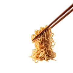 Naklejka premium Asian cuisine noodles in close-up delicious food photography