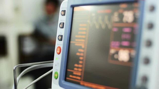 monitor hospital medical treatment concept health symbol healthcare cardiologist icu room
